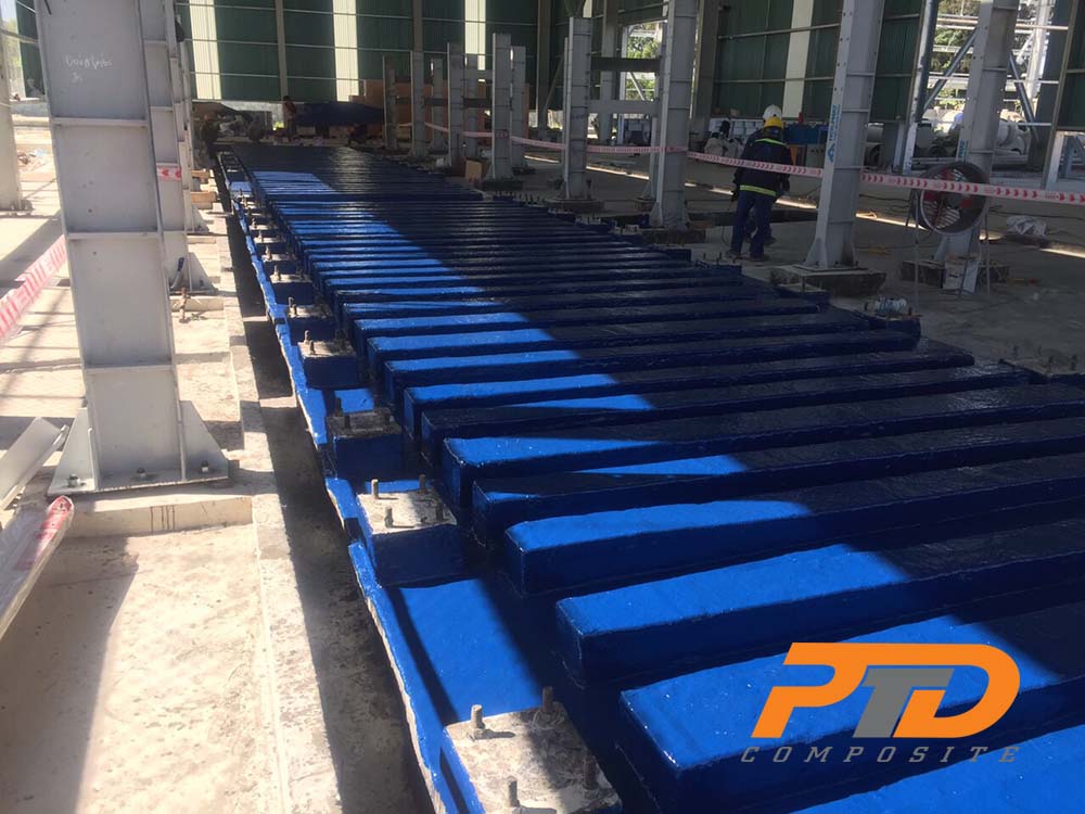 BỌC PHỦ FRP CHO BỆ ĐỠ THIẾT BỊ